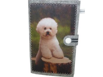 Bichon Frise Hundepass Hülle für den Impfpass mit Echtbild