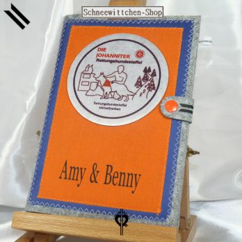 DIE JOHANNITER Dienstbuch Hülle A5 Rettungshundestaffel Mittelfranken