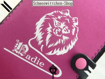 Hundepass Hülle Pomeranian ZÜCHTER EU-Heimtierausweise in Pink| Hundepasshüllen mit ihrem ZÜCHTER LOGO