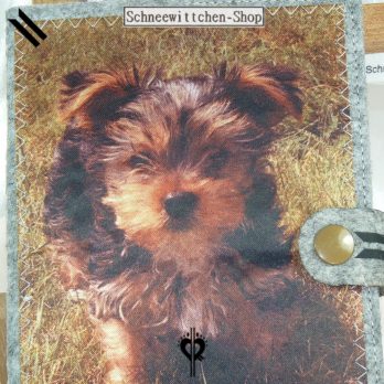 Yorkshire Terrier Lucky Hundepass Hülle für den Impfpass mit Echtbild