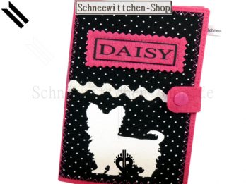 Hundepasshülle Daisy in schwarz