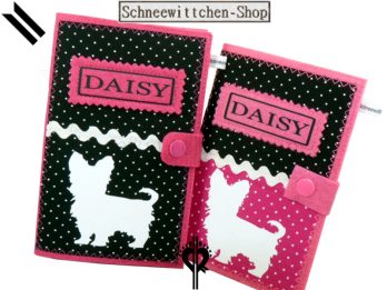 Hundepasshülle Daisy in schwarz