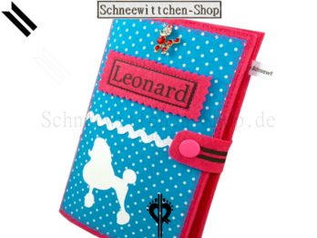 Pudel EU-Heimtierausweis | Hundepasshülle | Tierpasshülle | Tierpersonalausweis Leonard