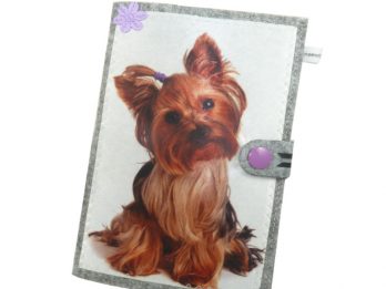 Yorkshire Terrier Hundepass Hülle für den Impfpass mit Echtbild